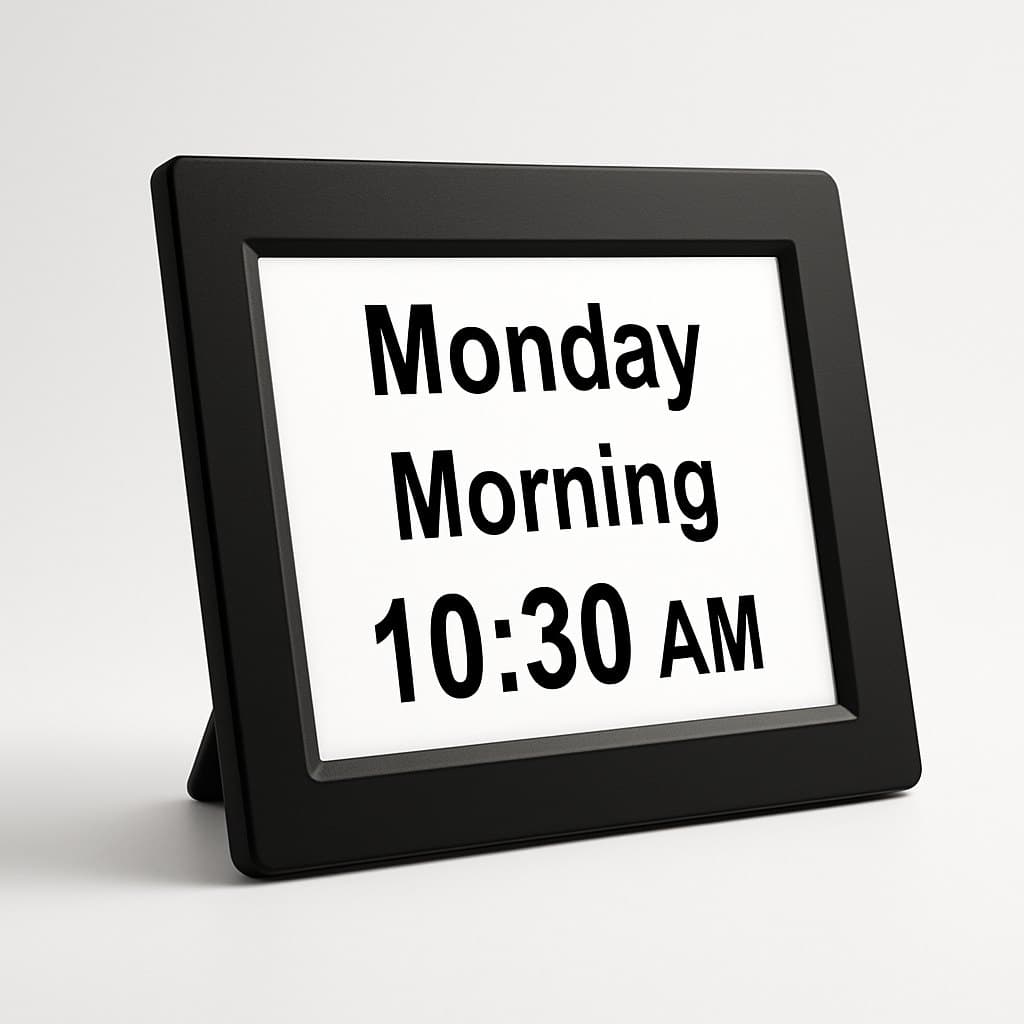 Medilink Day Clock with Extra-Large Display for Seniors